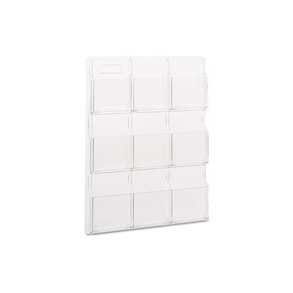 Safco Safco, REVEAL CLEAR LITERATURE DISPLAYS, 9 COMPARTMENTS, 30W X 2D X 36.75H, CLEAR 5603CL - main